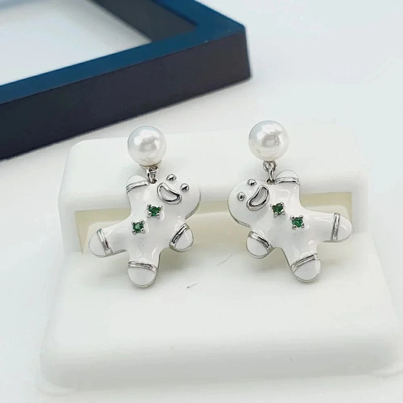 "925 Sterling Silver Cubic Zirconia Earrings, UU1P6A6082 - Picture 8 of 8